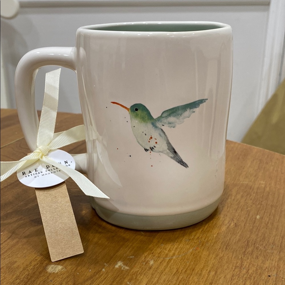 NWT. Rae Dunn, 24oz., hummingbird, ceramic mug. - Picture 1 of 12